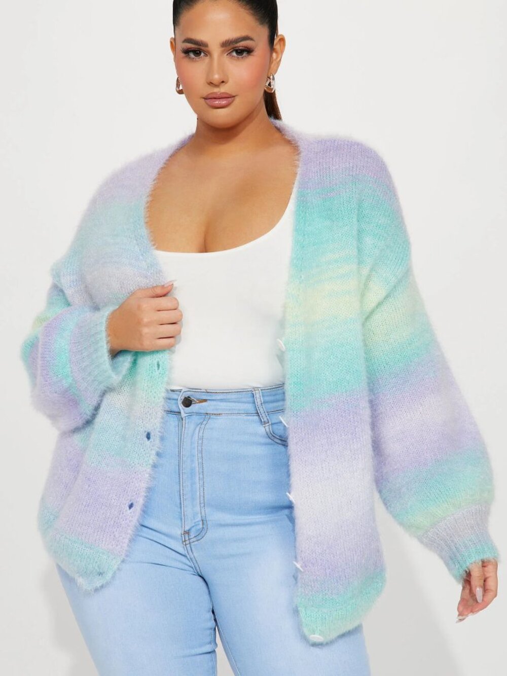 Adara Cardigan - Multi Color 1X - Picture 2 of 6